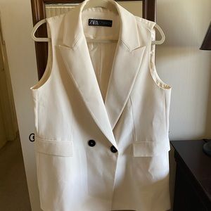 Zara Double Breasted Blazer Vest